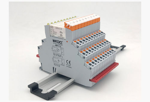 Modulo relè morsettiera per interfacce PLC Connessione push-in montata su guida DIN