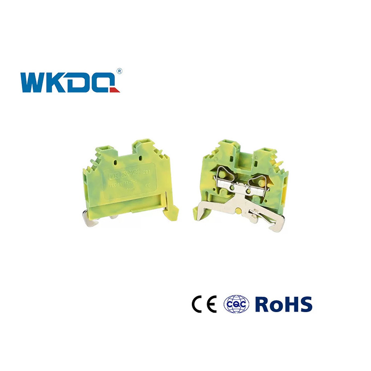 281-107 Connettore a molla elettrica universale per morsettiera Colore verde resistente alle vibrazioni standard da 4 mm