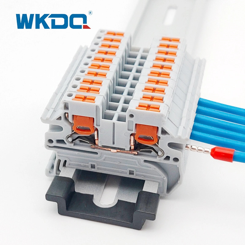 4mm2 Cavo Din Rail Push In Morsettiera Anti Inflaming 24 AWG