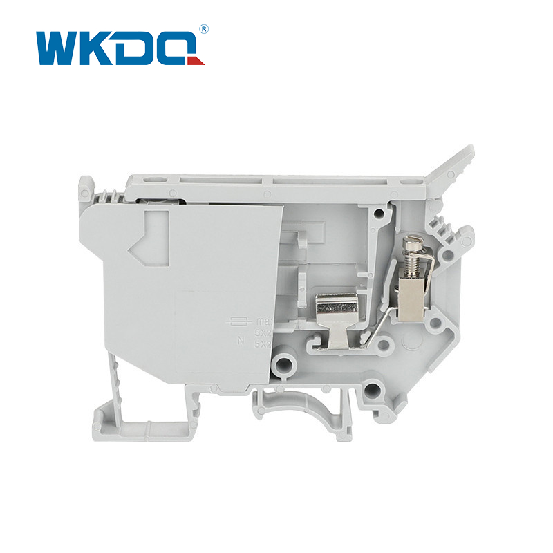 Morsettiera a vite in metallo in ottone JUK 5-HESILED, morsettiera isolata
