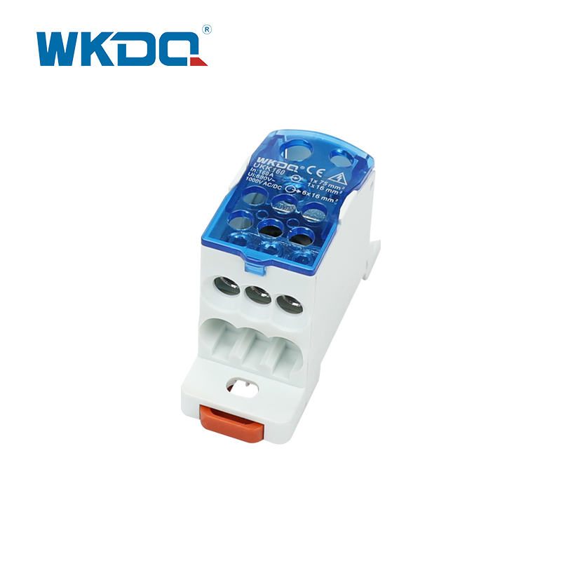 Scatola di distribuzione di giunzione Distributore di blocco di alimentazione UKK 160A con coperchio trasparente