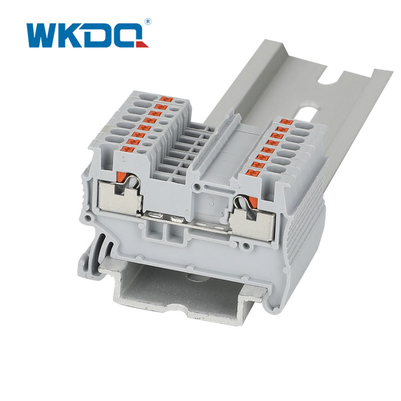 Morsettiera push-in passante bianca di tipo 1,5 mm con spessore 3,5